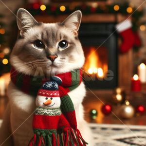 0004 Christmas Cat: Aegean