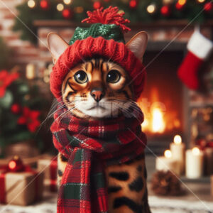0009 Christmas Cat: Bengal