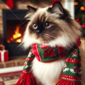 0010 Christmas Cat: Birman