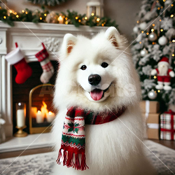 0032 Christmas Samoyed