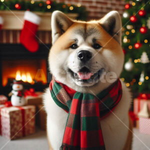 0040 Christmas Akita