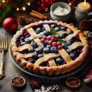 0109 - Christmas Blueberry Pie