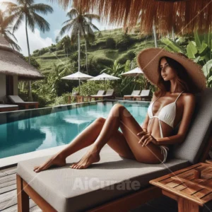 0120 - Poolside Woman