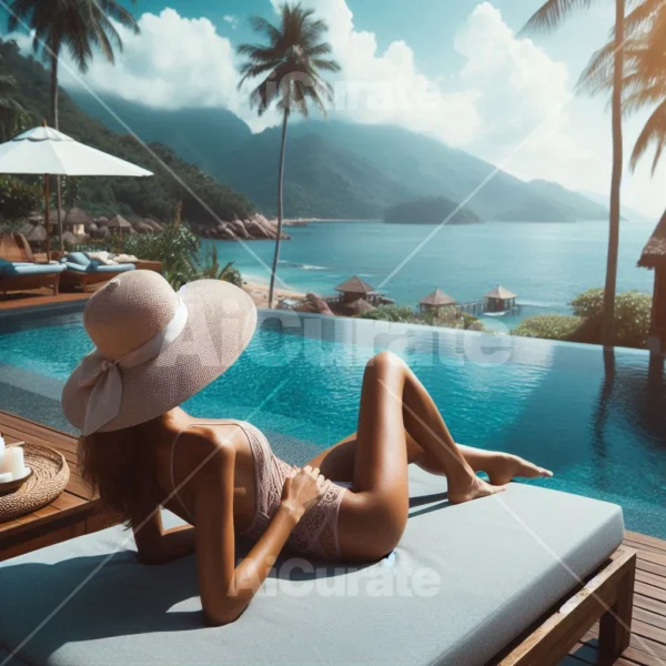 0123 - Poolside Woman