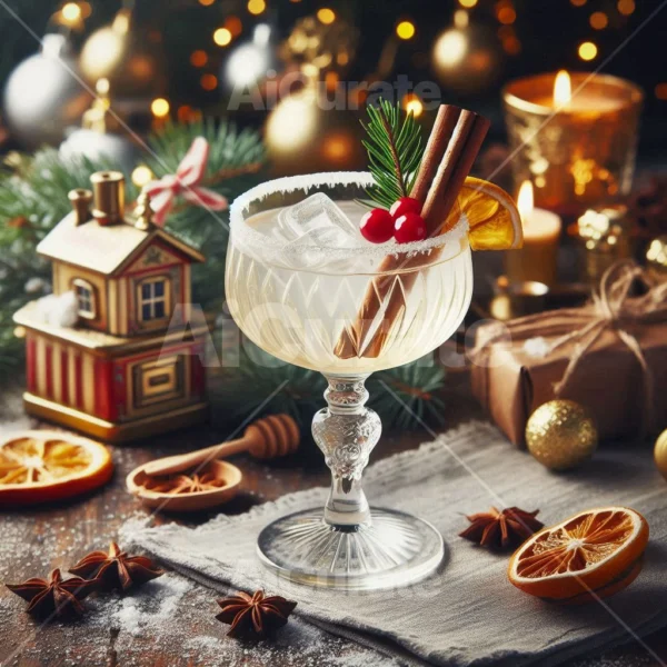 0131 White Lady Christmas Cocktail