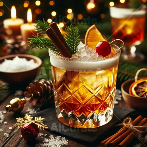 0132 Whiskey Sour Christmas Cocktail