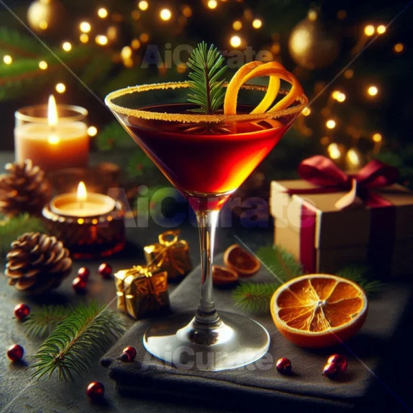 0138 Boulevardier Christmas Cocktail
