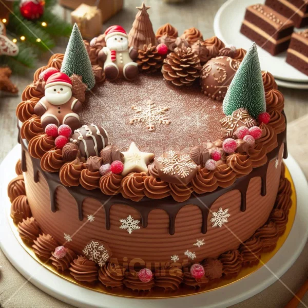 0142 Christmas Chocolate Cake