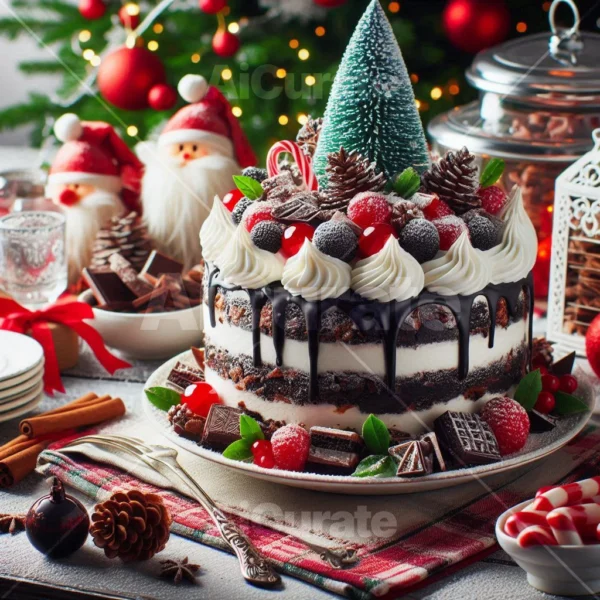 0144 Christmas Black Forest Cake