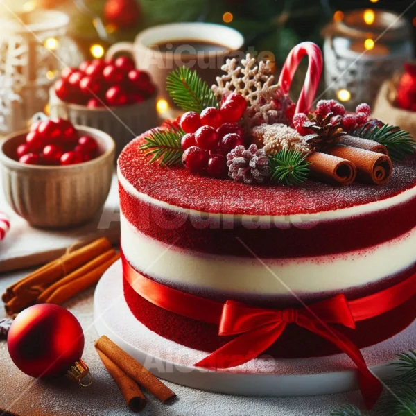 0145 Christmas Red Velvet Cake