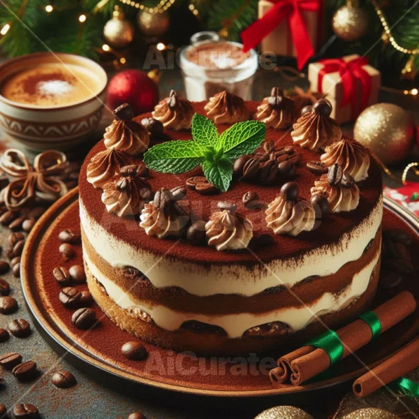 0149 Christmas Tiramisu Cake