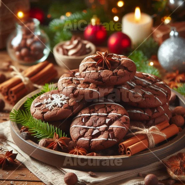 0154 Christmas Double Chocolate Cookies
