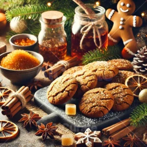 0155 Christmas Ginger Molasses Cookies