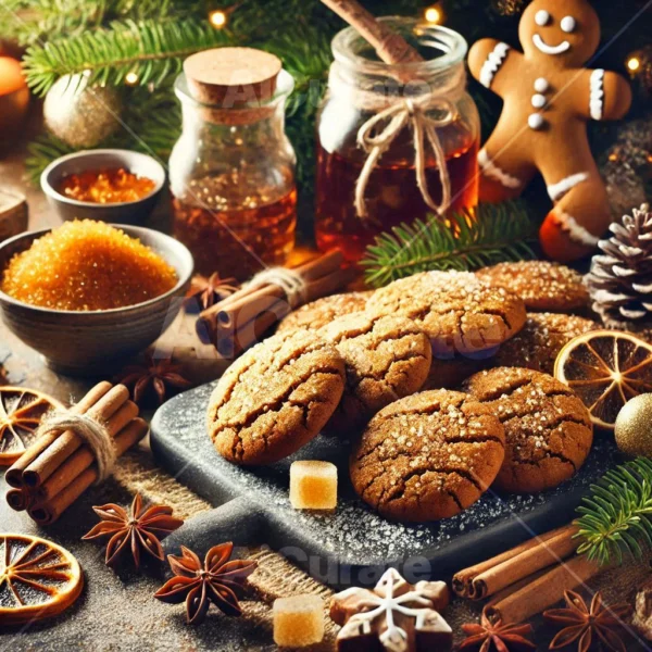 0155 Christmas Ginger Molasses Cookies