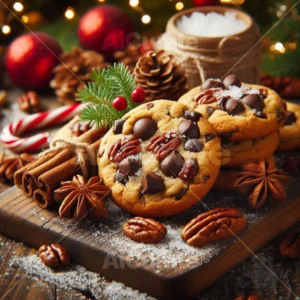 0158 Christmas Pecan Chocolate Chip Cookies