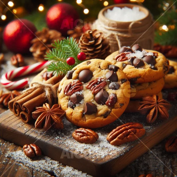 0158 Christmas Pecan Chocolate Chip Cookies