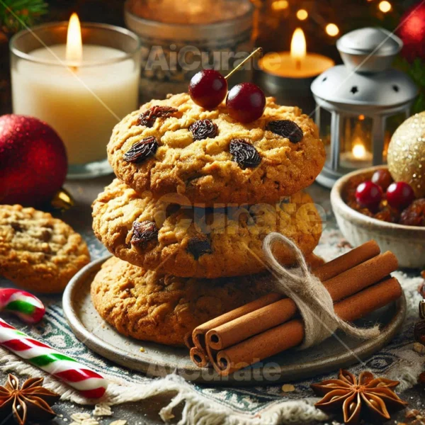 0252 Christmas Oatmeal Raisin Cookies