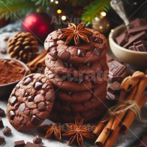 0254 Christmas Double Chocolate Cookies