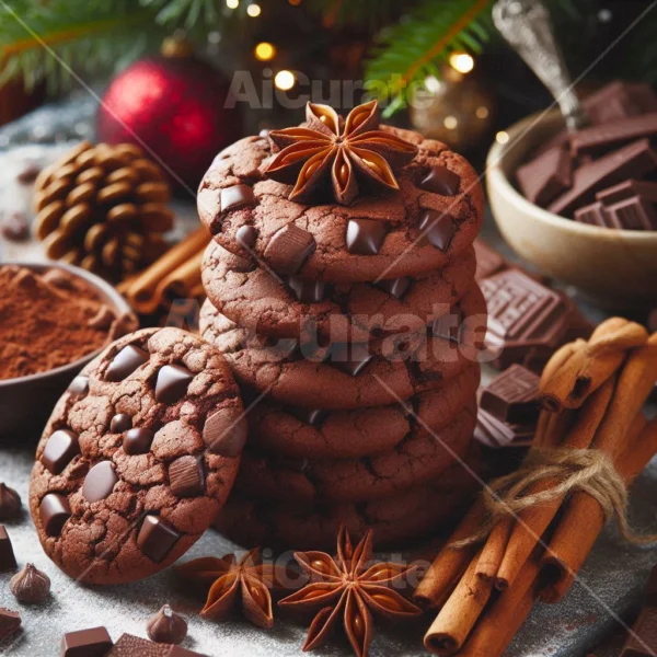0254 Christmas Double Chocolate Cookies