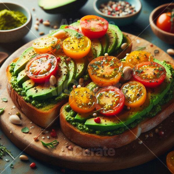 0565 Gourmet Pesto Tomato Toast