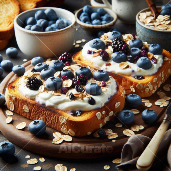 0660 Gourmet Blueberry Yogurt Toast