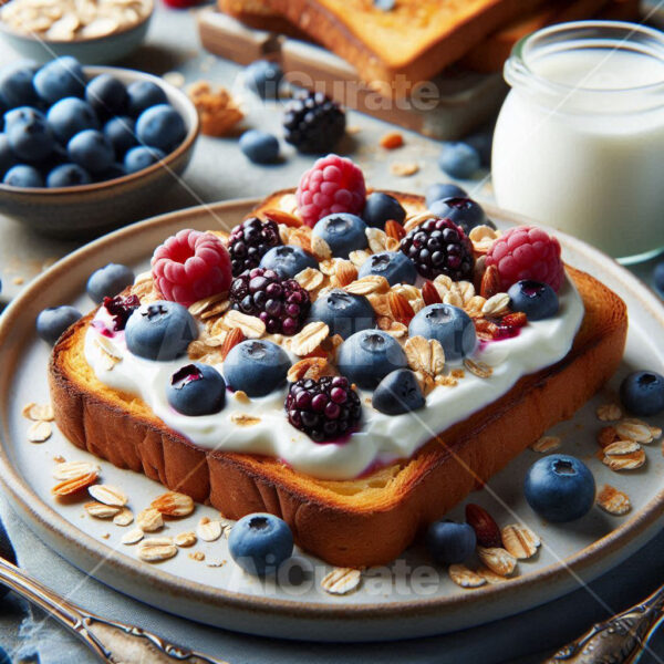 0760 Gourmet Blueberry Yogurt Toast
