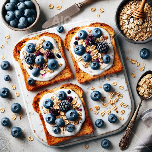 0960 Gourmet Blueberry Yogurt Toast