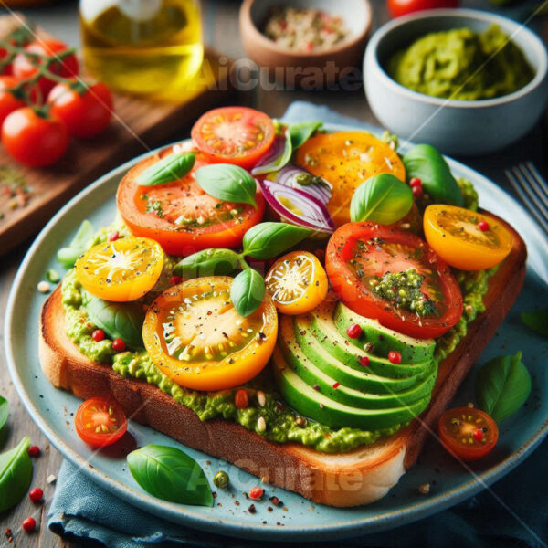 0965 Gourmet Pesto Tomato Toast