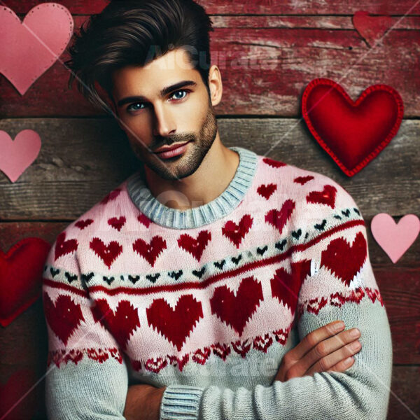 0478 Man's Valentine's Sweater