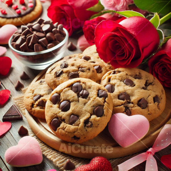 0576 Valentine Chocolate Chip Cookie
