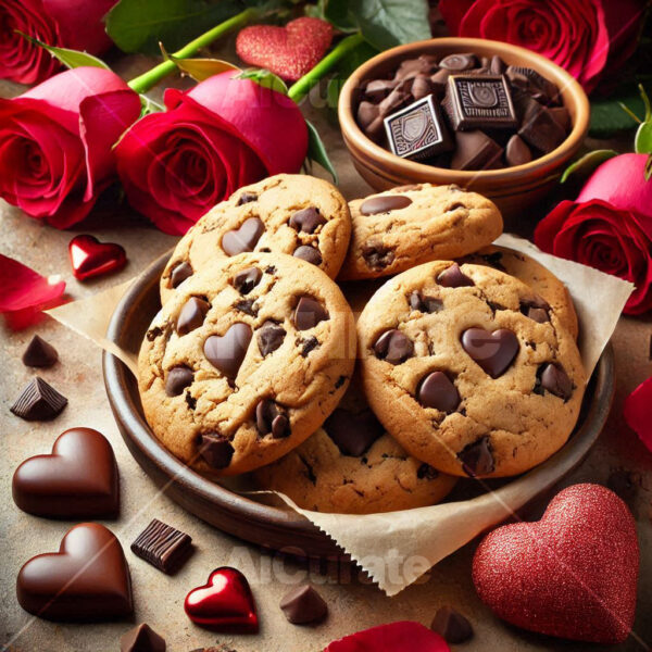 0676 Valentine Chocolate Chip Cookie