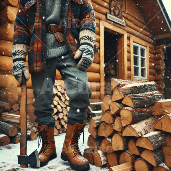 0683 Male Stacking Firewood