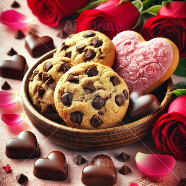 0776 Valentine Chocolate Chip Cookie