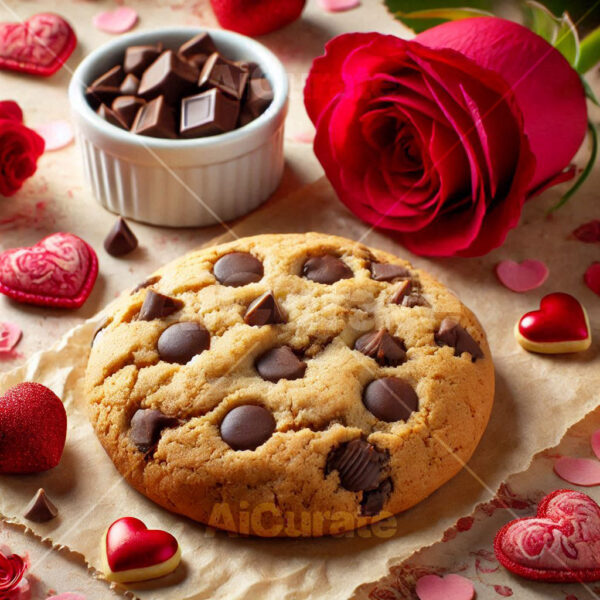 0876 Valentine Chocolate Chip Cookie