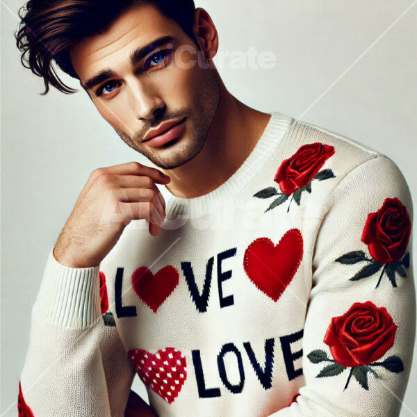 0878 Man's Valentine's Sweater