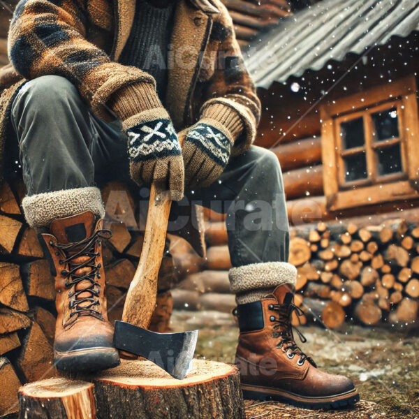 0883 Male Stacking Firewood