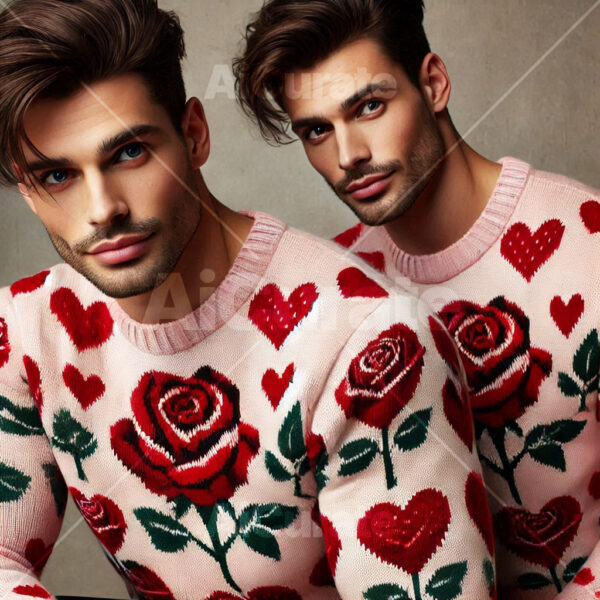 1378 Men's Valentine's Sweaters